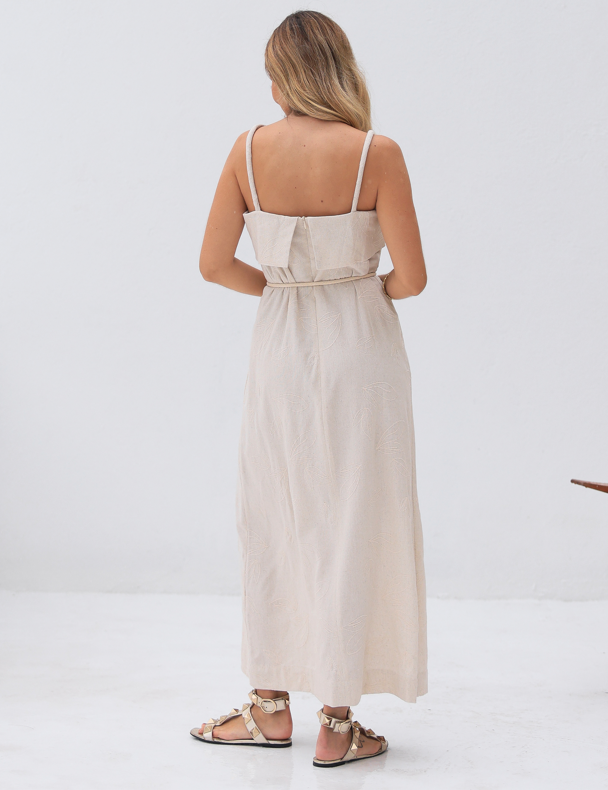 Vestido Midi Amor - Natural